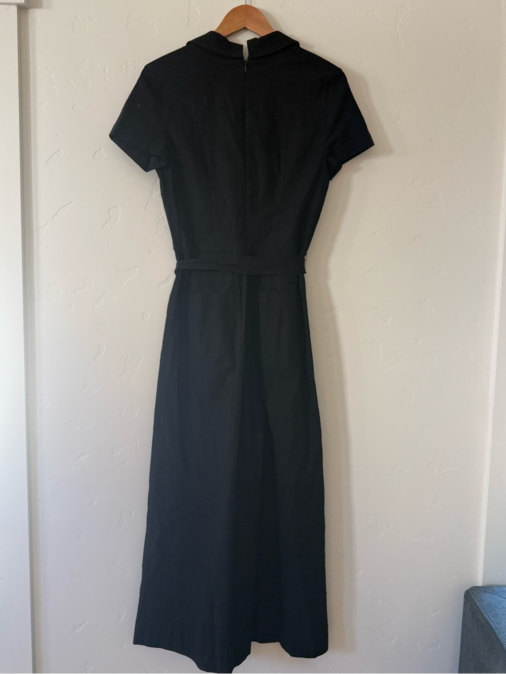 Anthropologie Maeve Colette Linen-Blend Jumpsuit Black , size 8 - Picture 5 of 9